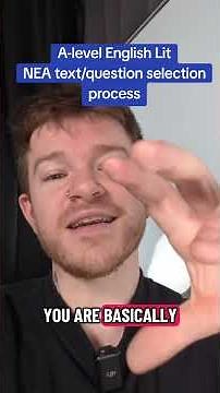 A-level English Lit - NEA text/question selection process