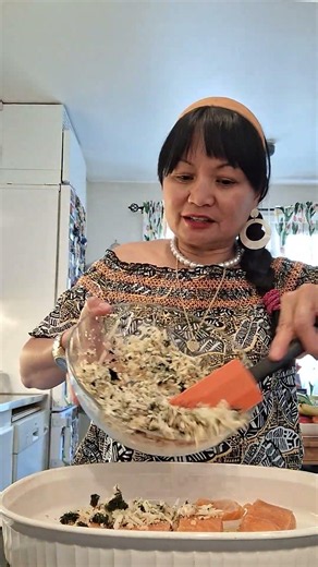 To bake the salmon fish in the oven👍😋❤️ #everyone 🧿