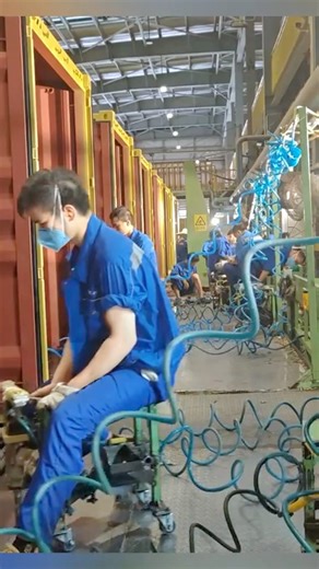 The Container Building Process: Skilled Professionals at Work