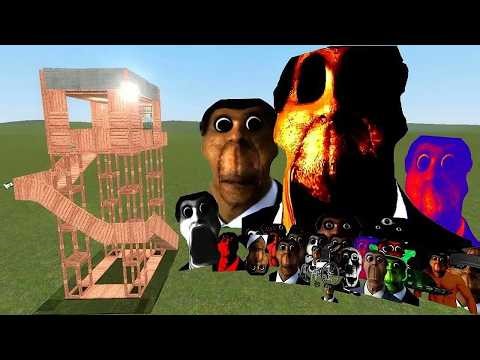 Obunga Family Nextbot Vs Towers In Garry's Mod!