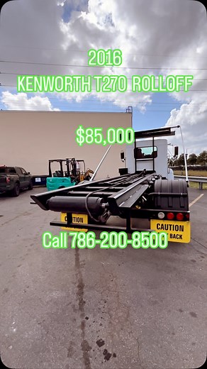 UNBELIEVABLE DEAL ALERT!!! 🚨💥 Own this KENWORTH T270 Roll Off Truck, fully loaded with all-new, top-of-the-line upgrades! 🚚💪 Machinery of this quality is RARE, so don't miss out! Call now: 786-200-8500 📞 #KenworthT270 #RollOffTruck #TruckLife #HeavyEquipment | Rolloff Solutions Inc