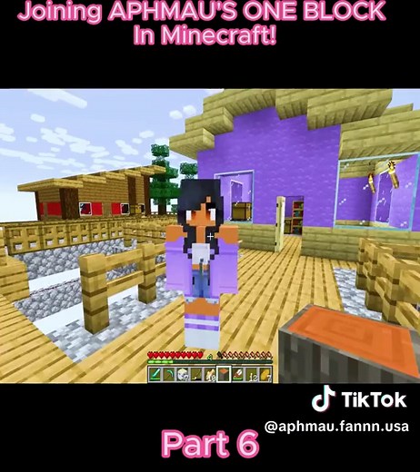 Joining APHMAU'S ONE BLOCK In Minecraft! Part 6 #Aphmau #Minecraft #gaming #fyp #foryou