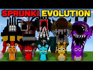 Minecraft Every Sprunki EVOLUTION [FULL MOVIE] Part 1