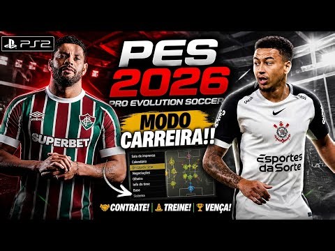 PES 2026 PS2 ISO ATUALIZADO MAIO MODO CARREIRA EFOOTBALL DOWNLOAD GRÁTIS