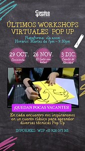 Informes e inscripciones 51 928 073 165 ❤️ #popup #love #art #popupbook #talleres #clasesonline | Katya Castro Henriquez