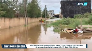 14K views · 141 reactions | Lutte contre les #inondations à #Dakar, sur 109 km de canaux à curer , plus de 55% des travaux sont déjà exécutés selon le ministre de l'hydraulique et de l'assainissement Cheikh Tidiane Diéye. Dans un entretien accordé Jeudi à l'Aps , il a assuré que 94% des infrastructures structurantes dans les points bas ont déjà été réalisées. | APS (Agence de Presse Sénégalaise) | Facebook