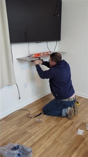 DIY TV shelf #howto