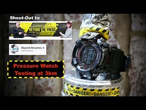 Watch Pressure Testing at 3km with Citizen Automatic 100m vs Dugena Quartz 300m by Beyond the press