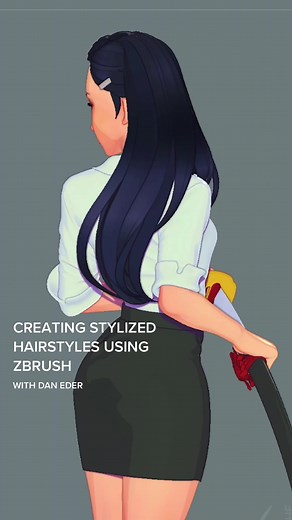 Creating Stylized Hairstyles Using ZBrush with Dan Eder