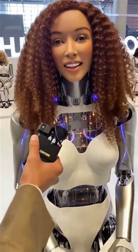 Humanoid Girl Explains How It Feels to Be at an Expo for the First Time