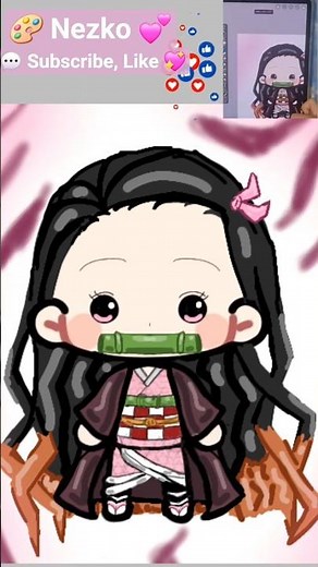✨️ Demon Slayer ✨️ | Nezuko Kamado 💖 Fanart ✨ #shorts