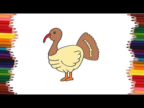 Cómo dibujar un pavo | Dibujos faciles