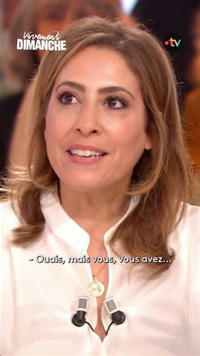 Léa Salamé honorée d'être sur le canapé rouge de Michel Drucker !