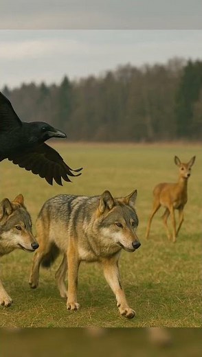 Raven 🐦‍⬛ and Wolf 🐺 Freindship