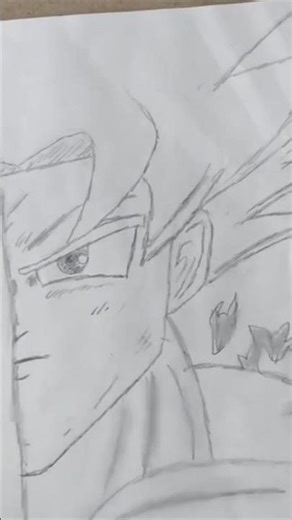 How to draw Goku mui tutorial #music #phonkagressive #phonk #dragonball #gokujr #dragonballdrawing