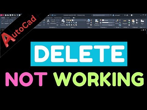 delete key not working in autocad | delete not working in autocad #autocad