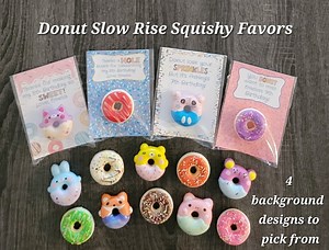 Donut Birthday Favors, Doughnut Party Favors Doughnut Favors, Two Sweet Party, Kawaii Sweets Dessert Goodies - Etsy