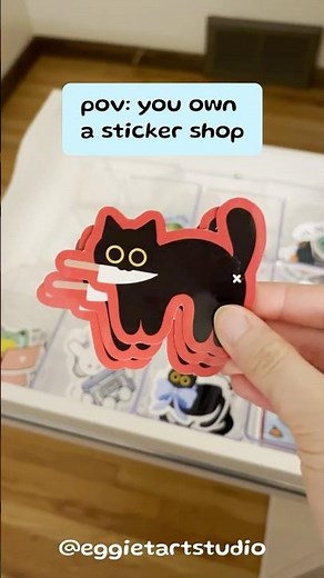 Starting an Etsy sticker shop in 2025 🎨 #etsyshop #stickers #smallbusinessowner