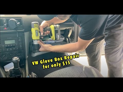 VW MKIV 2003 Glove Box Fix | DIY Repair for Broken Glove Box on Volkswagen Golf or Jetta.