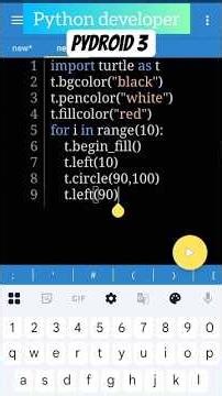 amazing turtle graphic PYDROID 3