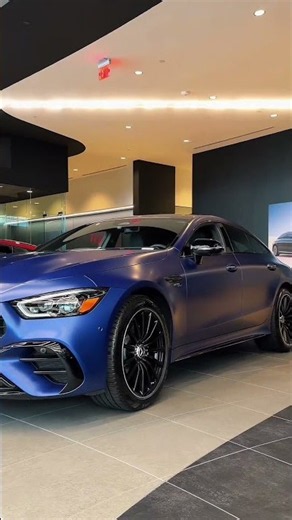 The 2026 Mercedes-AMG® GT 43 in Matte Blue Is Impossible to Ignore