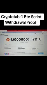 Cryptotab 4 BTC Withdrawal Proof Explained