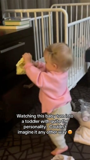 Baby is turning into a toddler too fast. She’s throwing her clothes all around with some attitude🤣#reelsvideoシ | Blendedlikefamily