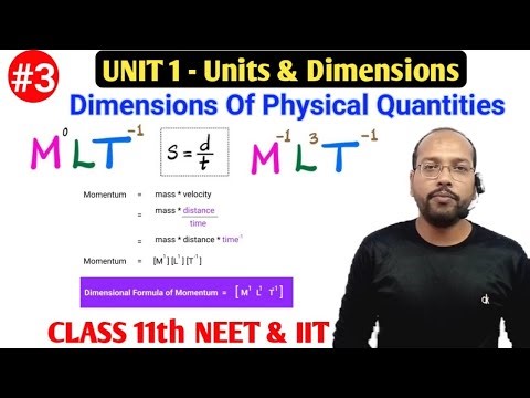 Dimensions _ Dimensional Analysis _ Class 11th & NEET Foundation Physics by Ajay Pandey