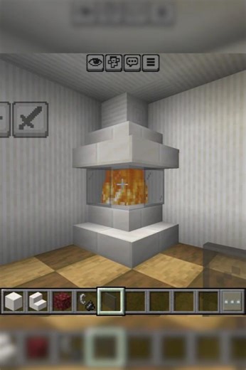 Minecraft Fireplace Tutorial #minecraft #shorts
