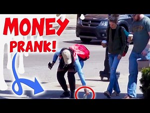 Glued $100 One Hundred Dollar Bill on the Ground | Public Prank
