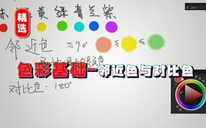 色彩的认知-互补色对比色介绍【色彩基础精选视频】