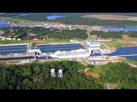 Caribbean Princess Traverses Panama Canal's New Locks
