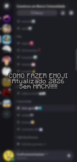 Como fazer emoji No Discord Atualizado 2026