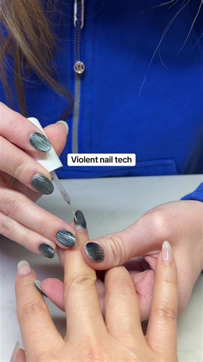 My new nail tech tried to beat me! #xuhuong #nailtech #nailoftiktok #nailstory