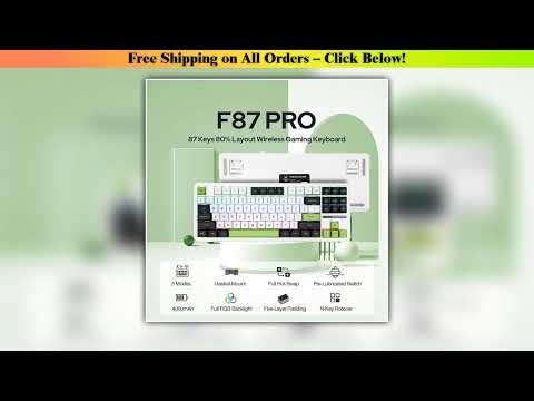 AULA F87 Mechanical Keyboard 3 Mode 2.4G/USB/Bluetooth Tri Mode Wireless Gaming