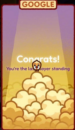 Google doodle popcorn Catch & throw victory