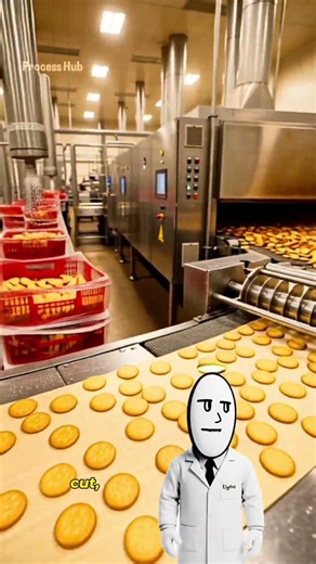 From simple dough to that famous buttery flake—this is how Ritz Crackers are made! 🧈✨