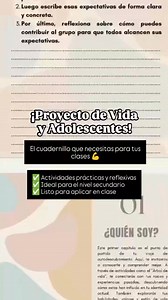 🌱Proyecto de Vida: una guía práctica para acompañar el desarrollo del Proyecto de Vida de jóvenes y Adolescentes ➡️Este cuadernillo fue pensado para docentes, tutores y orientadores que quieren acompañar a sus estudiantes en el proceso de autoconocimiento, exploración y toma de decisiones sobre su futuro. ✔ Actividades prácticas y reflexivas ✔ Ideal para secundaria, ciclo orientado ✔ Herramientas claras, sin vueltas ✔ Listo para aplicar en clase 🎯 Acompañalos a descubrir quiénes son, cuáles so