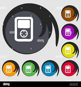 Tetris, video game console icon sign. Symbol on eight colored buttons. Vector illustration Stock Vector Image & Art - Alamy