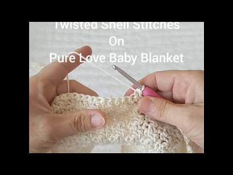 Twisted Shell Stitch Crochet Tutorial Video