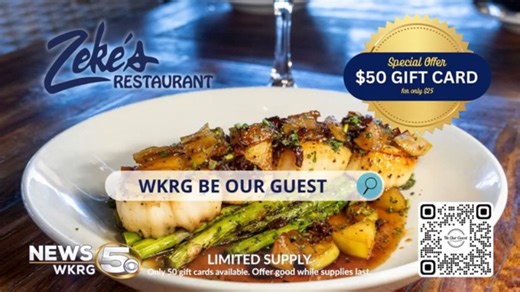 Pan-Seared Scallops with Zeke’s Restaurant