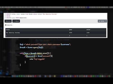SQL injection - The oldschool way - 02