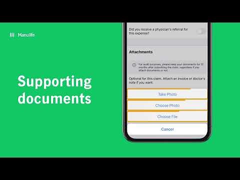How submit group benefits claims on the Manulife Mobile app