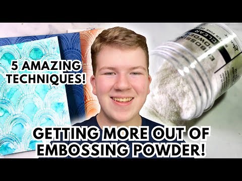 A SPIN on Clear Embossing Powder! Embossing Techniques You NEED To TRY!
