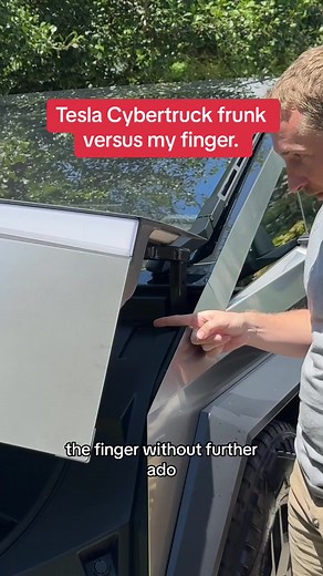 Tesla Cybertruck Frunk: Finger vs. Brutal Test!