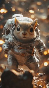 Cute space invaders ☄️🚀 #aiart #aianimation #animal #cute #viral #fantasy #relaxing #space | Fantasyspires AI