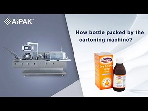 How bottle packed by the cartoning machine?