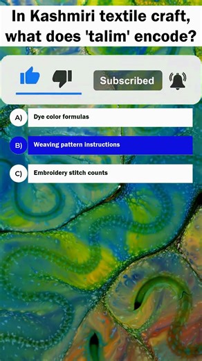 What Does 'Talim' Encode in Kashmiri Textiles?
