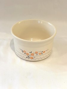 Sucrier vintage Coloroll Bilton, céramique florale orange, décoration de cuisine du Staffordshire en Angleterre - Etsy France