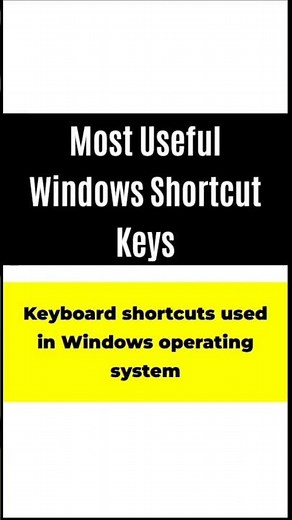 22 Windows Shortcut Keys Everyone Should Know 🖥️#shorts #education